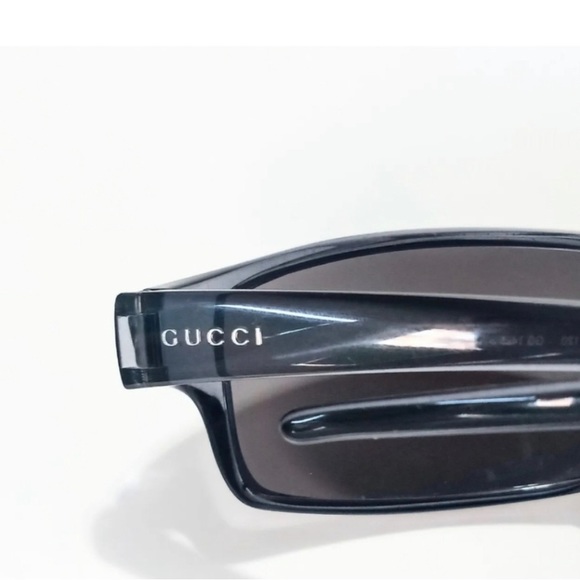 GUCCI GG1425 wrap Sunglasses Clear Smoke Unisex beautiful 🇮🇹authentic! Stylish - Picture 7 of 8